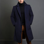 Santiago - Men's Notch-Lapel Wool Overcoat