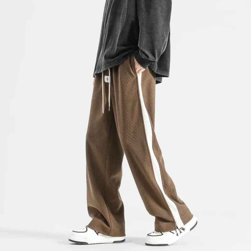 Silas - Men's Corduroy Pants with Side Stripe