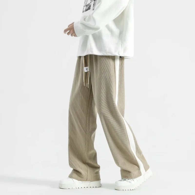 Silas - Men's Corduroy Pants with Side Stripe
