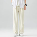 Silas - Men's Wide-Leg Relaxed Trousers with Zip Fly