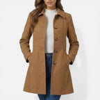 Venetia - Women's Button-Front Tailored Coat