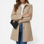 Venetia - Women's Button-Front Tailored Coat
