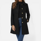 Venetia - Women's Button-Front Tailored Coat
