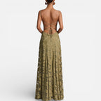Venetia - Women's Lace Spaghetti-Strap Evening Gown