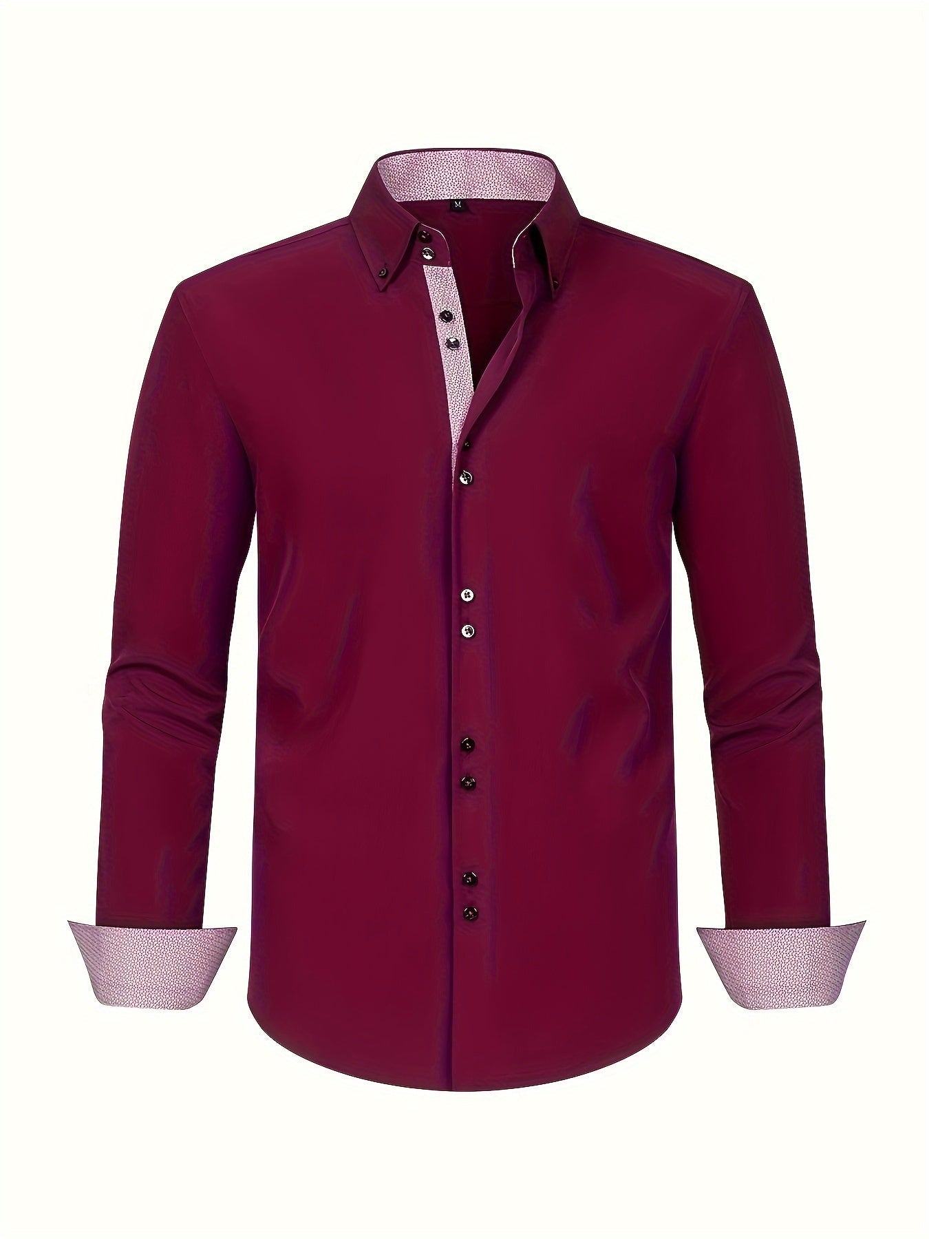 Vincent - Men's Lightweight Button-Down Shirt with Contrast Details