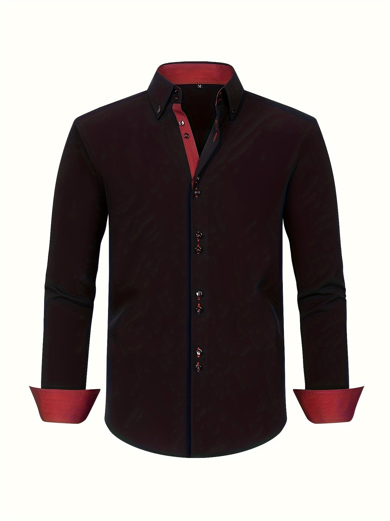 Vincent - Men's Lightweight Button-Down Shirt with Contrast Details