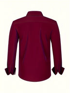 Vincent - Men's Lightweight Button-Down Shirt with Contrast Details
