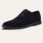 Vincenzo - Men's Suede Oxford Lace-Up Shoes