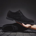 Vincenzo - Men's Suede Oxford Lace-Up Shoes