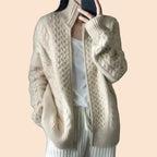 Violetta - Women's Cable-Knit Cardigan